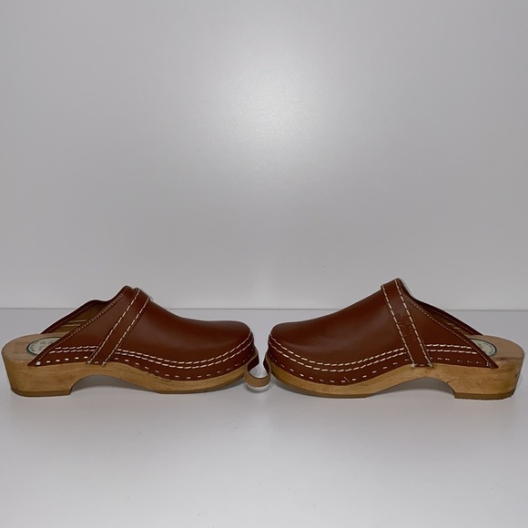 NWOT SIMSON Orthopedic Dutch Leather Clogs - Picture 5 of 16